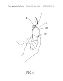 Suction cup type contact lens removal device and method of removing a lens by means of same diagram and image