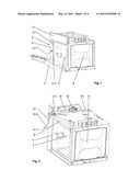 DOMESTIC APPLIANCE INCLUDING A TREATMENT CHAMBER THAT CAN BE CLOSED BY A DOOR AND A FILLING DEVICE diagram and image