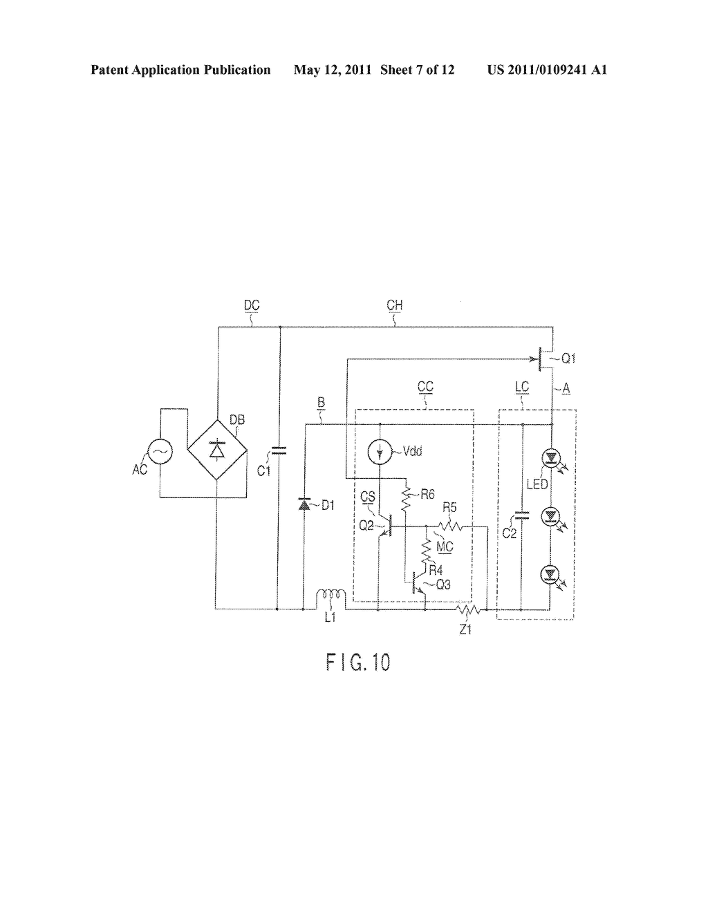 LED LIGHTING DEVICE AND ILLUMINATING DEVICE - diagram, schematic, and image 08