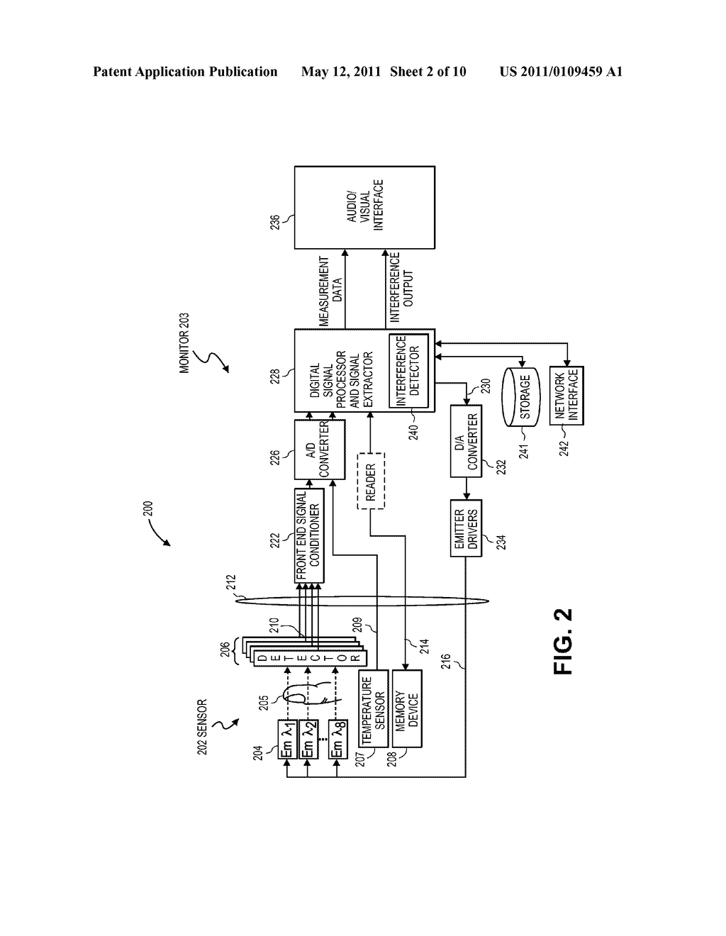 INTERFERENCE DETECTOR FOR PATIENT MONITOR - diagram, schematic, and image 03