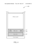 ELECTRONIC DEVICE WITH DYNAMICALLY ADJUSTED TOUCH AREA diagram and image