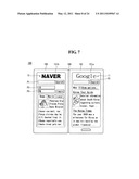 MOBILE TERMINAL AND DISPLAYING DEVICE THEREOF diagram and image