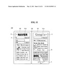 MOBILE TERMINAL AND DISPLAYING DEVICE THEREOF diagram and image