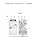 MOBILE TERMINAL AND DISPLAYING DEVICE THEREOF diagram and image