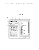 MOBILE TERMINAL AND DISPLAYING DEVICE THEREOF diagram and image