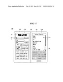 MOBILE TERMINAL AND DISPLAYING DEVICE THEREOF diagram and image