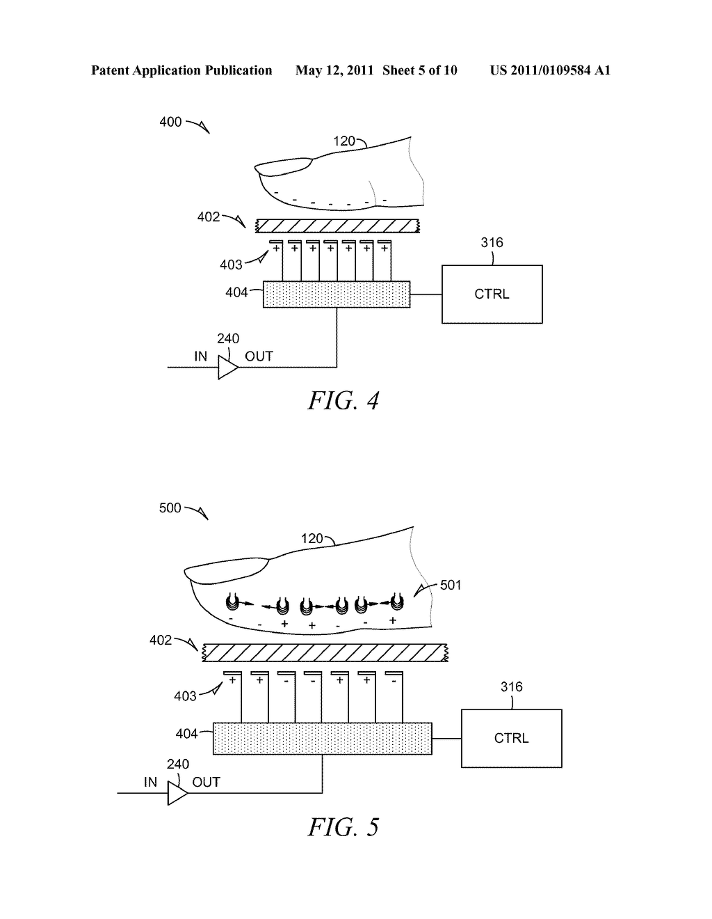 TACTILE STIMULATION APPARATUS HAVING A COMPOSITE SECTION COMPRISING A SEMICONDUCTING MATERIAL - diagram, schematic, and image 06