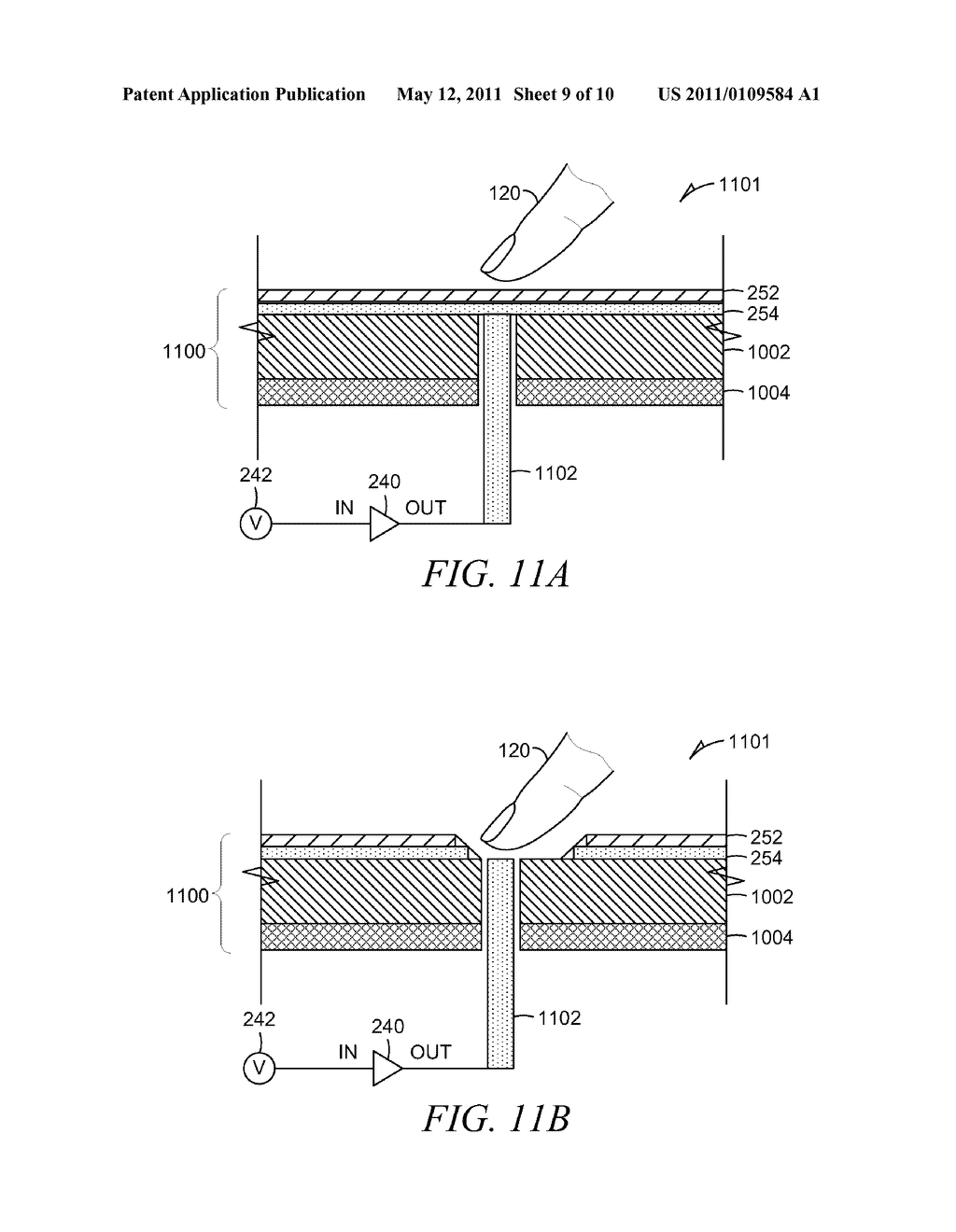 TACTILE STIMULATION APPARATUS HAVING A COMPOSITE SECTION COMPRISING A SEMICONDUCTING MATERIAL - diagram, schematic, and image 10