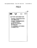 MOBILE DEVICE, BATTERY PACK, SEMICONDUCTOR DEVICE, DISPLAY CONTROL METHOD, AND DISPLAY CONTROL PROGRAM diagram and image