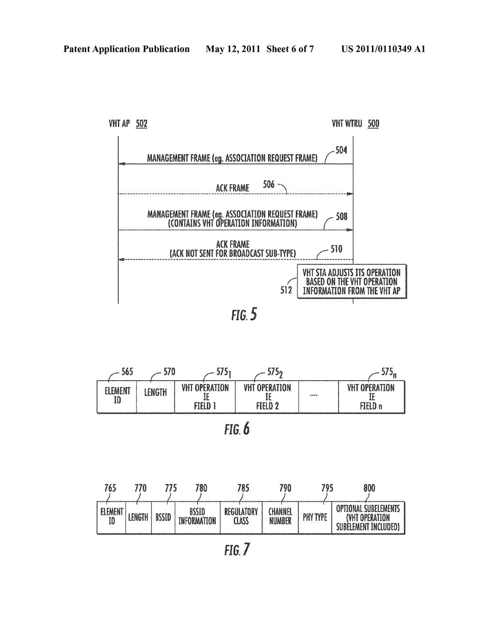 METHOD AND APPARATUS FOR PROVIDING VERY HIGH THROUGHPUT OPERATION AND CAPABILITY SIGNALING FOR WIRELESS COMMUNICATIONS - diagram, schematic, and image 07