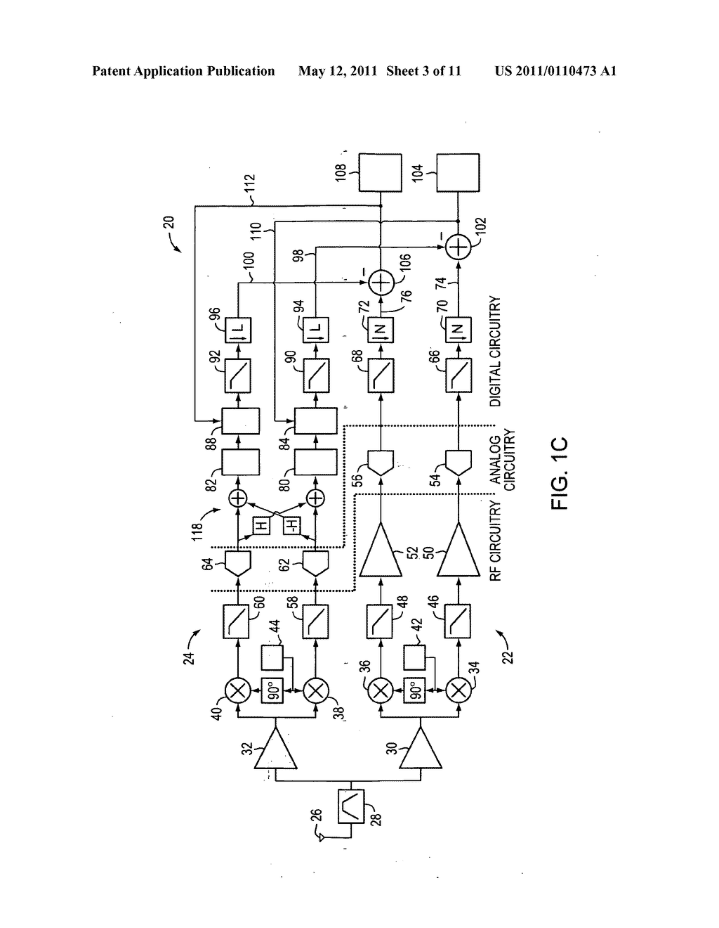 DIGITAL AND ANALOG IM3 PRODUCT COMPENSATION CIRCUITS FOR AN RF RECEIVER - diagram, schematic, and image 04