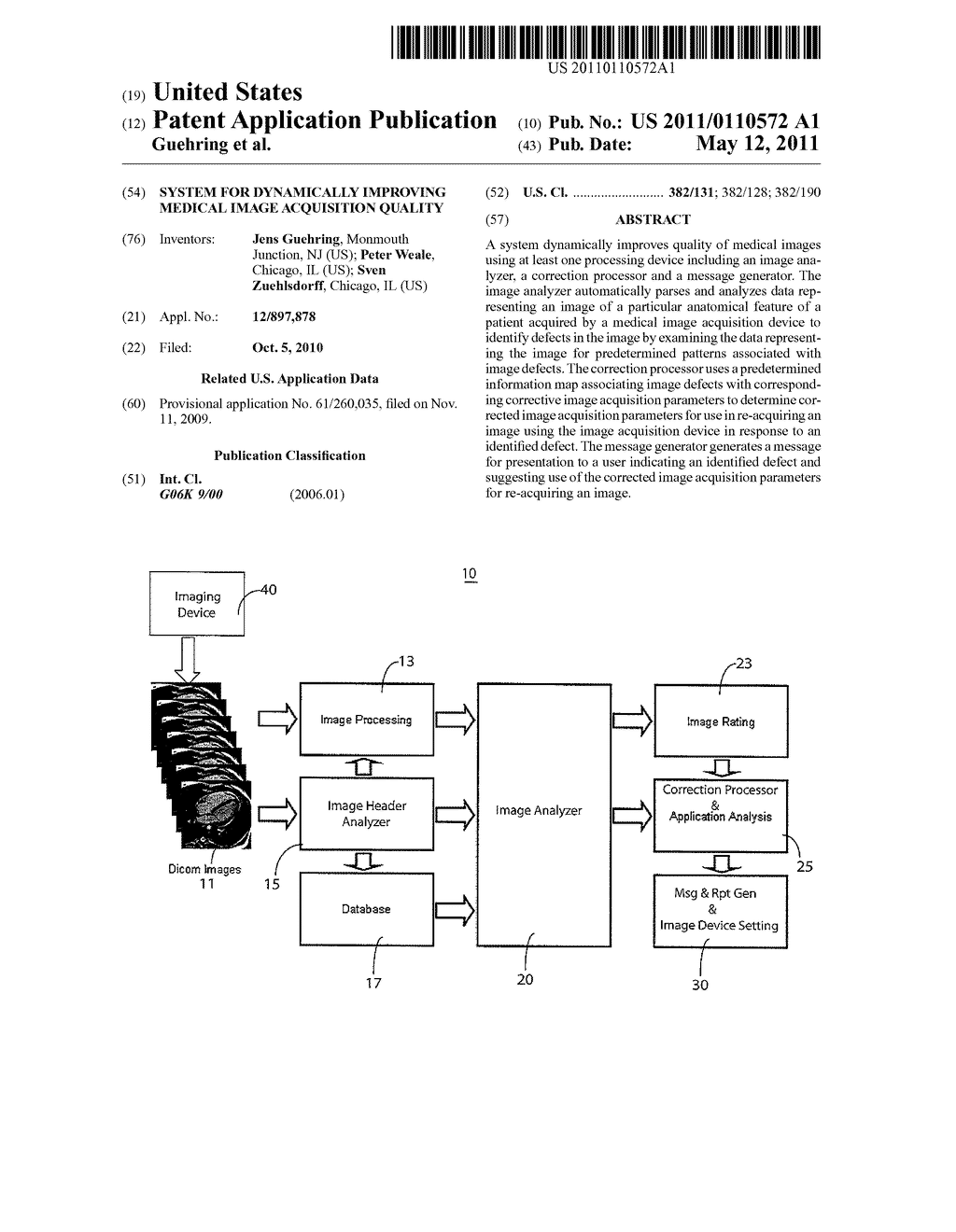 System for Dynamically Improving Medical Image Acquisition Quality - diagram, schematic, and image 01