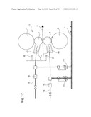 METHOD AND DEVICE FOR LUBRICATING ROLLERS AND A ROLLED STRIP OF A ROLLING STAND diagram and image