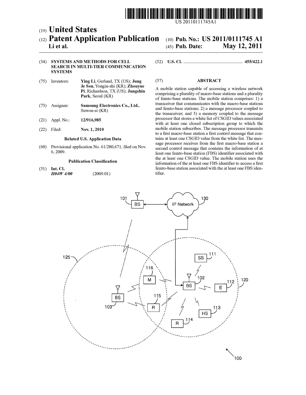 SYSTEMS AND METHODS FOR CELL SEARCH IN MULTI-TIER COMMUNICATION SYSTEMS - diagram, schematic, and image 01