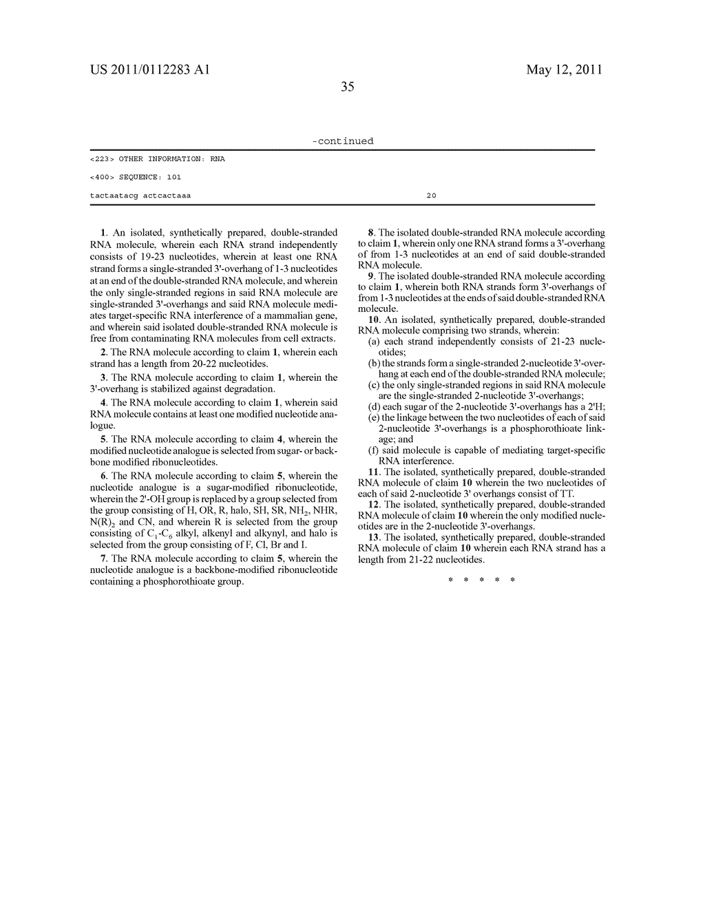 RNA INTERFERENCE MEDIATING SMALL RNA MOLECULES - diagram, schematic, and image 62