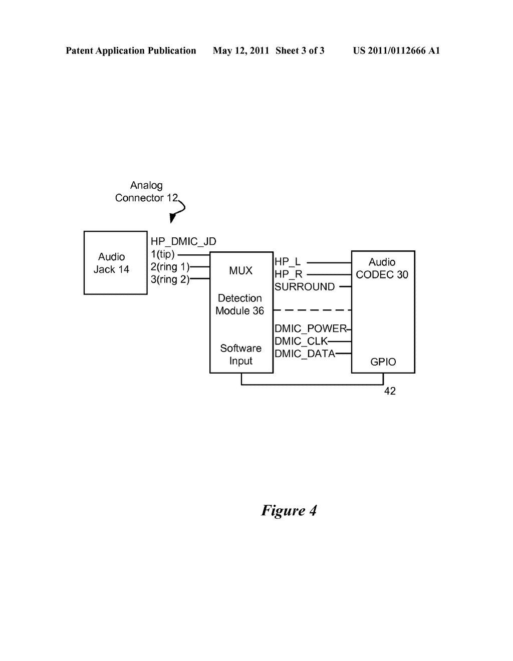 System and Method for Interfacing an Audio Connector and Jack at an Information Handling System - diagram, schematic, and image 04