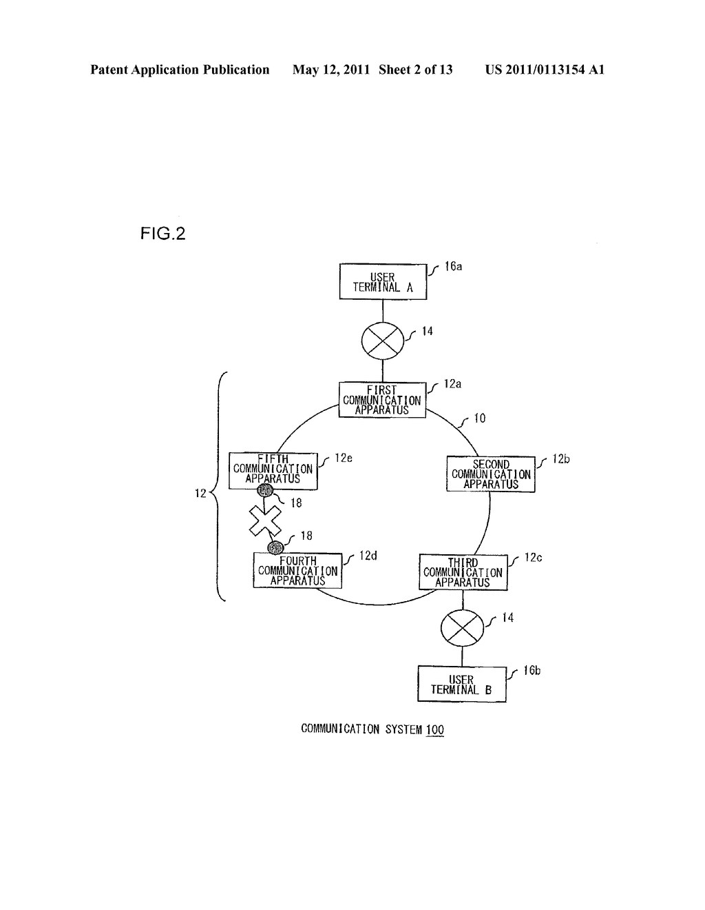 COMMUNICATION APPARATUS, INTERFACE CARD, AND FAILURE HANDLING METHOD - diagram, schematic, and image 03
