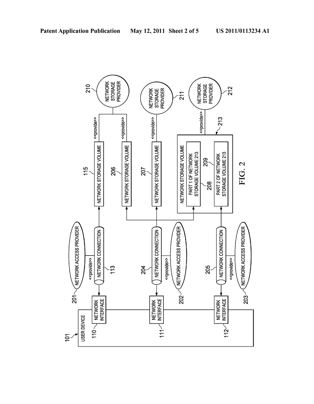 User Device, Computer Program Product and Computer System for Secure Network Storage - diagram, schematic, and image 03