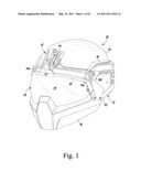 Ballistic and Impact Protective System for Military Helmet Assembly diagram and image