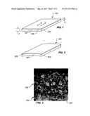 Composite material having a layer including entrained particles and method of making same diagram and image