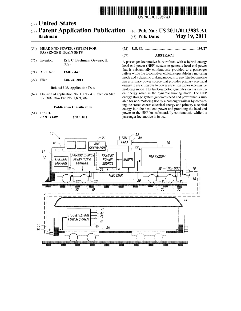 Head End Power System For Passenger Train Sets - diagram, schematic, and image 01