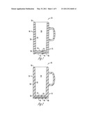 DRINKING MUG HAVING A THERMAL HEAT SINK FOR MAINTAINING A BEVERAGE TEMPERATURE diagram and image