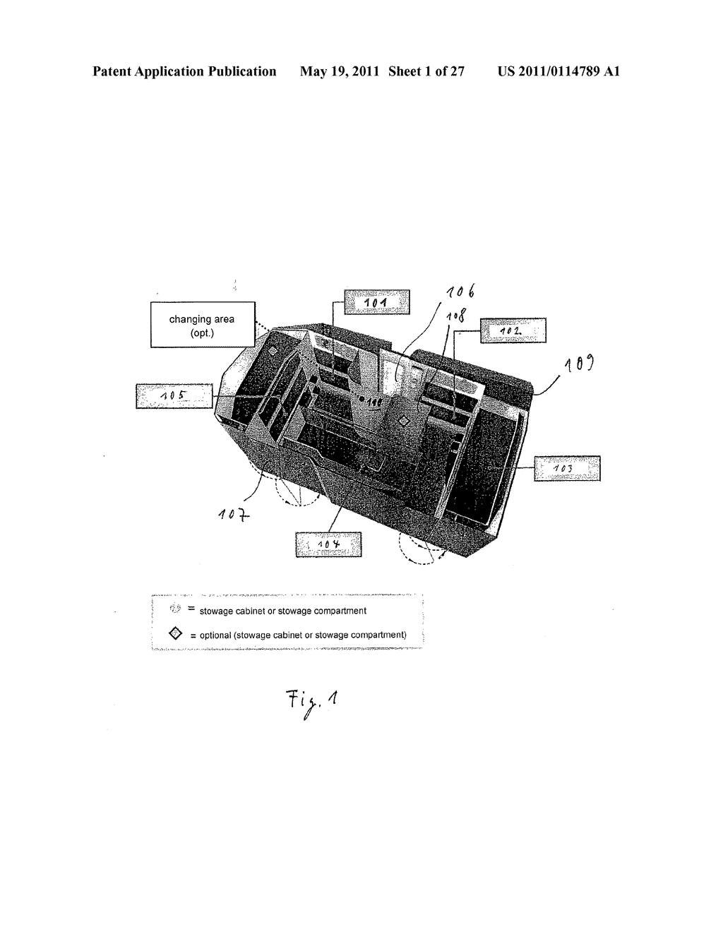 UNIT FOR ACCOMMODATION OF MEMBERS OF AN AIRCRAFT CREW - diagram, schematic, and image 02