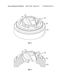 COMPENSATION GROOVES TO ABSORB DILATATION DURING INFILTRATION OF A MATRIX DRILL BIT diagram and image