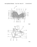 DEVICE FOR PRODUCING A COMPONENT AND METHOD AND COMPONENT diagram and image