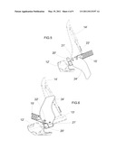 DEVICE FOR BRAKING A BOARD FOR GLIDING diagram and image