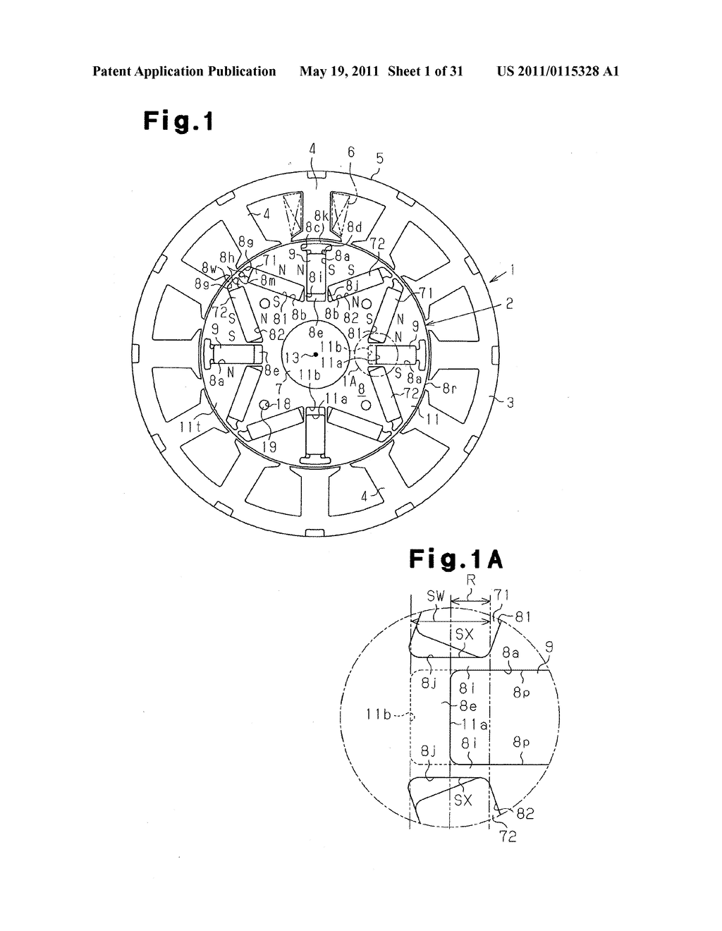 EMBEDDED MAGNET MOTOR AND MANUFACTURING METHOD OF THE SAME - diagram, schematic, and image 02