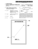 MOBILE TERMINAL HAVING TOUCH SCREEN AND METHOD OF MEASURING GEOMETRIC DATA THEREIN diagram and image