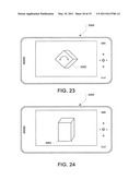 SYSTEM AND METHOD OF CONTROLLING THREE DIMENSIONAL VIRTUAL OBJECTS ON A PORTABLE COMPUTING DEVICE diagram and image