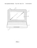 Notebook computer having flexible mounting space for wireless communication module diagram and image