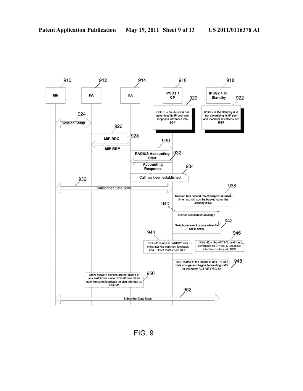 PROVIDING SERVICES TO PACKET FLOWS IN A NETWORK - diagram, schematic, and image 10