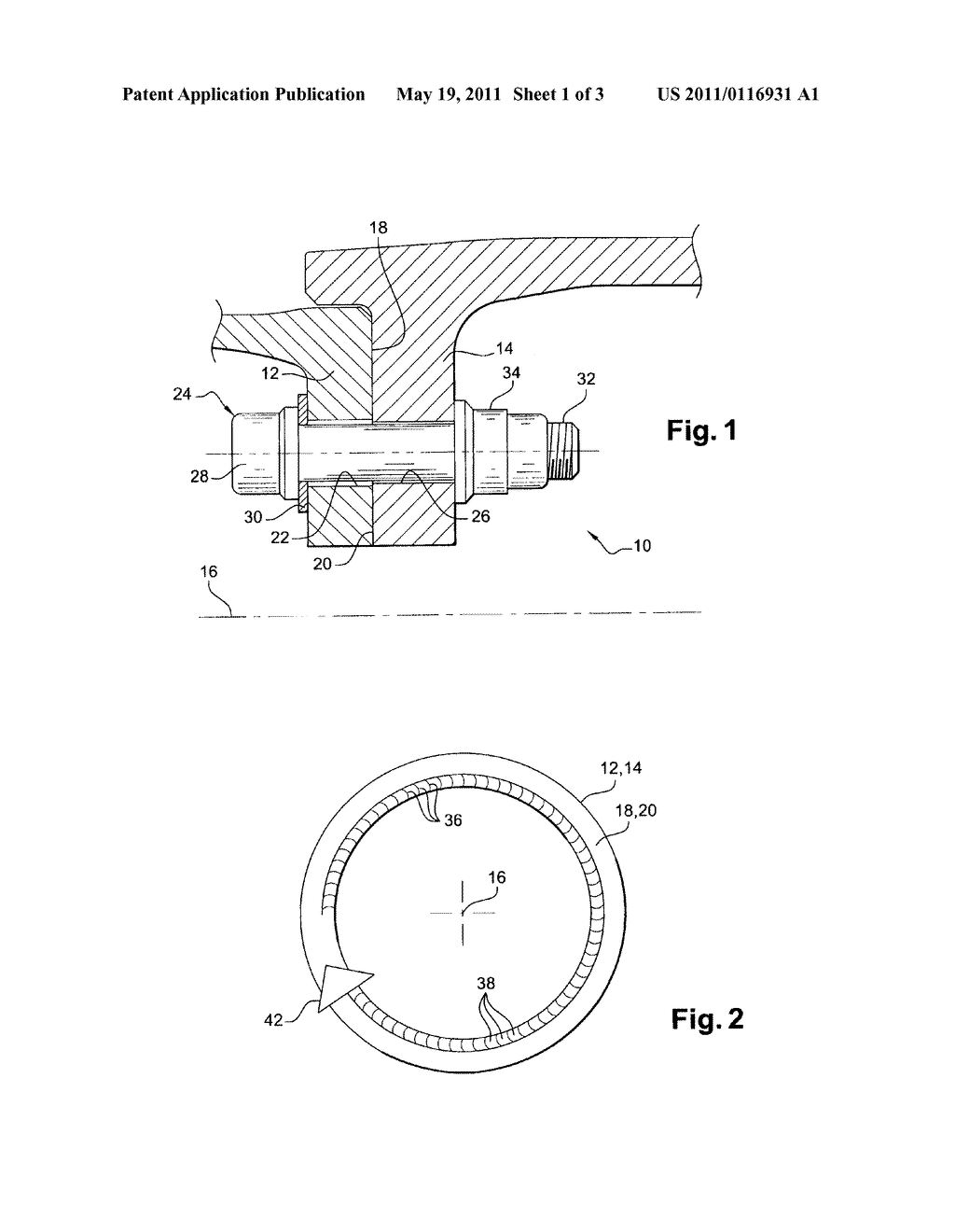 METHOD FOR INCREASING THE COEFFICIENT OF ADHESION BETWEEN TWO PARTS ROTATING AS ONE WITH A ROTOR - diagram, schematic, and image 02