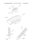 DEVICES FOR INTRODUCTION INTO A BODY VIA A SUBSTANTIALLY STRAIGHT CONDUIT TO FOR A PREDEFINED CURVED CONFIGURATION, AND METHODS EMPLOYING SUCH DEVICES diagram and image