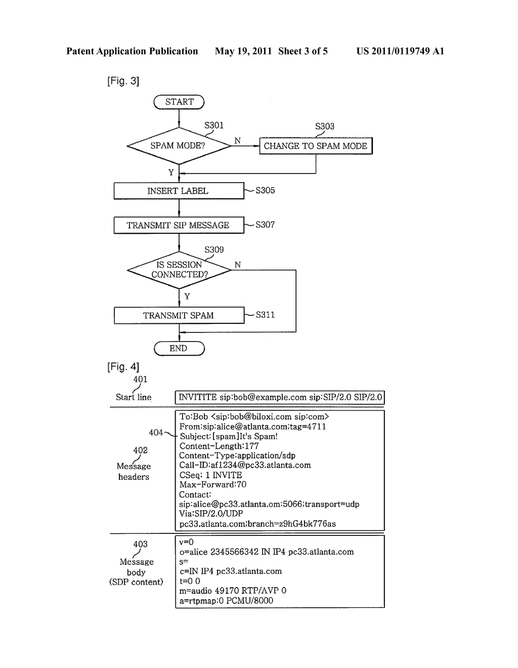 SYSTEM AND METHOD FOR FILTERING SIP-BASED SPAM - diagram, schematic, and image 04