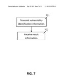 SYSTEM AND METHOD FOR IDENTIFYING AND ASSESSING VULNERABILITIES ON A MOBILE COMMUNICATION DEVICE diagram and image