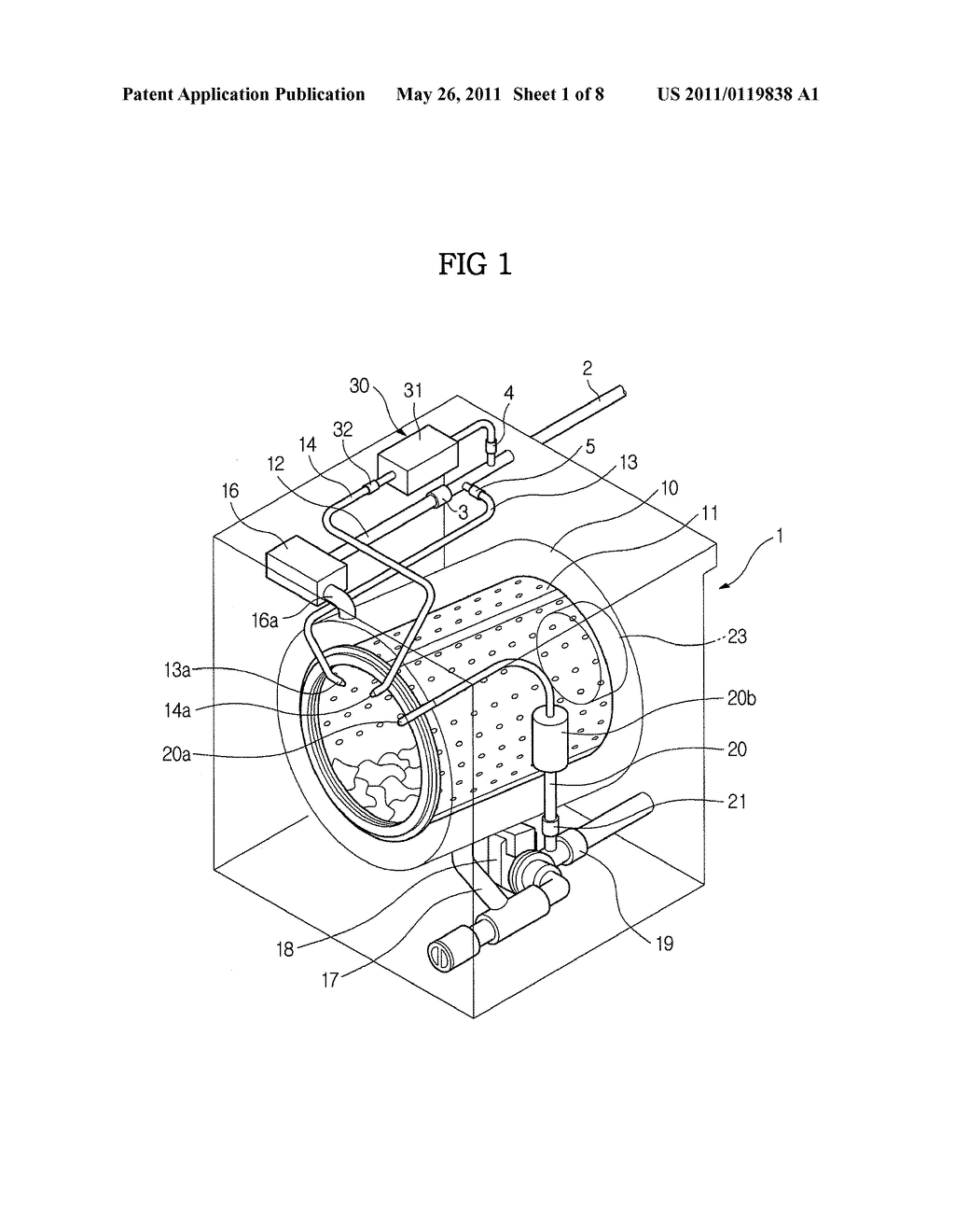 WASHING MACHINE AND METHOD FOR CONTROLLING THE SAME - diagram, schematic, and image 02