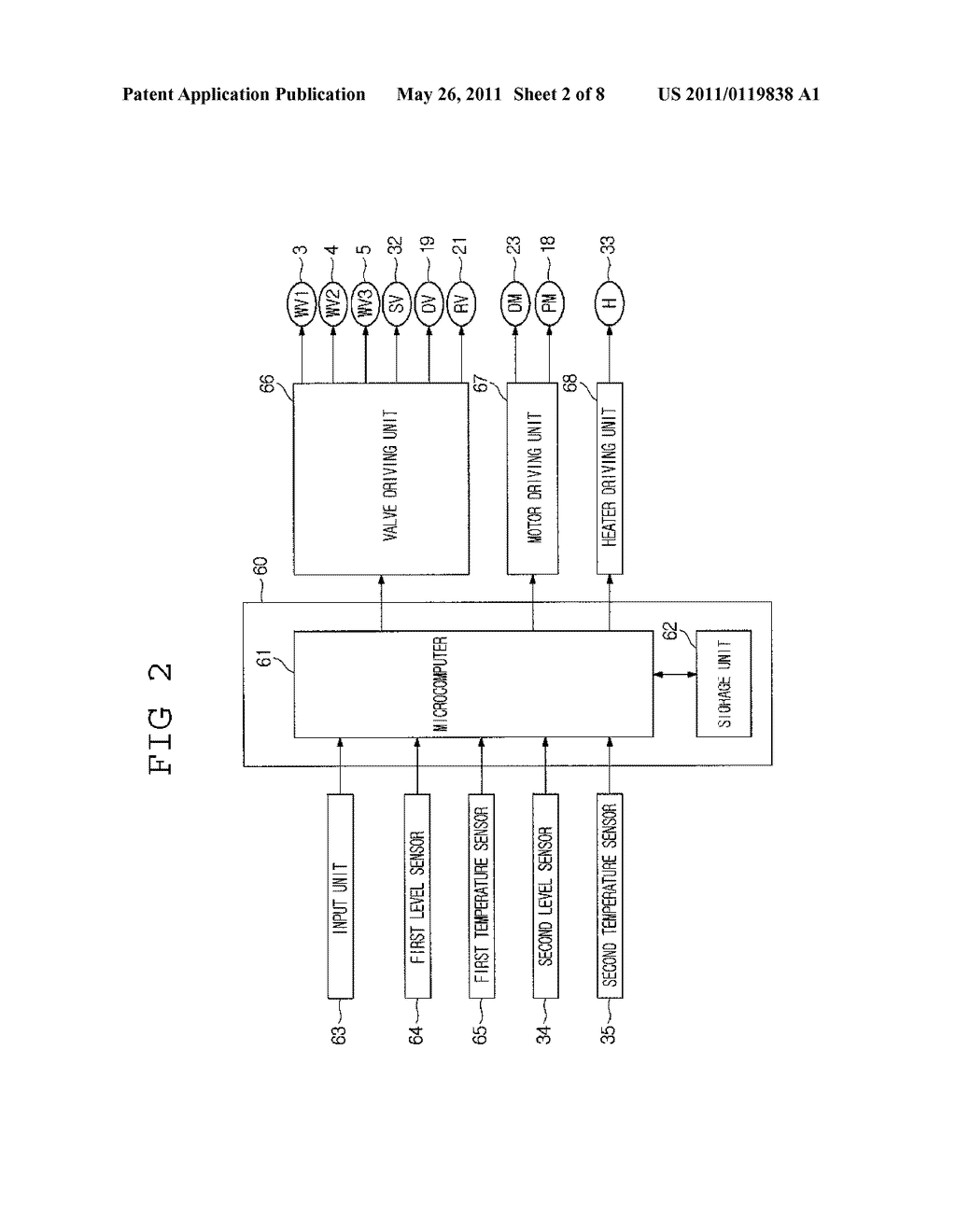 WASHING MACHINE AND METHOD FOR CONTROLLING THE SAME - diagram, schematic, and image 03