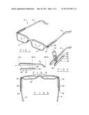 Eyeglasses holder clip diagram and image