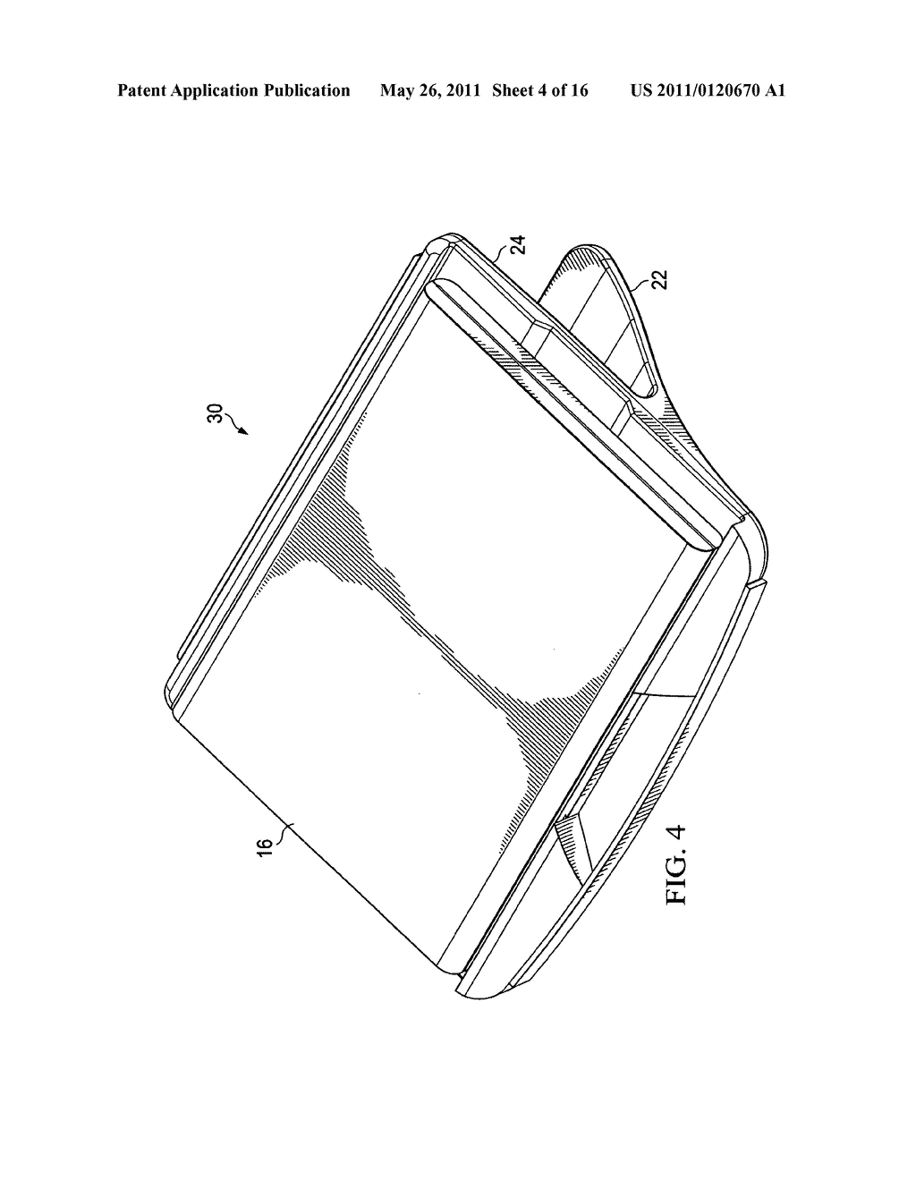 Combination portable computer cooling support and carrying case - diagram, schematic, and image 05