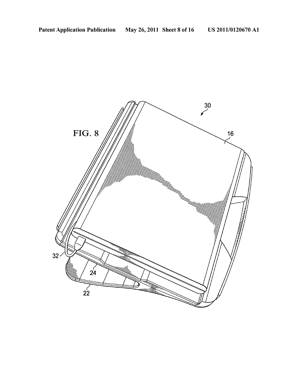 Combination portable computer cooling support and carrying case - diagram, schematic, and image 09