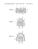 SEMICONDUCTOR LIGHT EMITTING DEVICE MEMBER, METHOD FOR MANUFACTURING SUCH SEMICONDUCTOR LIGHT EMITTING DEVICE MEMBER AND SEMICONDUCTOR LIGHT EMITTING DEVICE USING SUCH SEMICONDUCTOR LIGHT EMITTING DEVICE MEMBER diagram and image