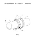 SPLIT JOINT RESTRAINT DEVICE WITH DUAL PIPE SIZE CAPABILITY diagram and image