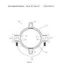 SPLIT JOINT RESTRAINT DEVICE WITH DUAL PIPE SIZE CAPABILITY diagram and image