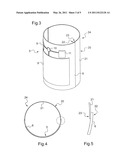 CONTAINER BEARING AN ELECTONIC LABEL WITH A SCREEN diagram and image