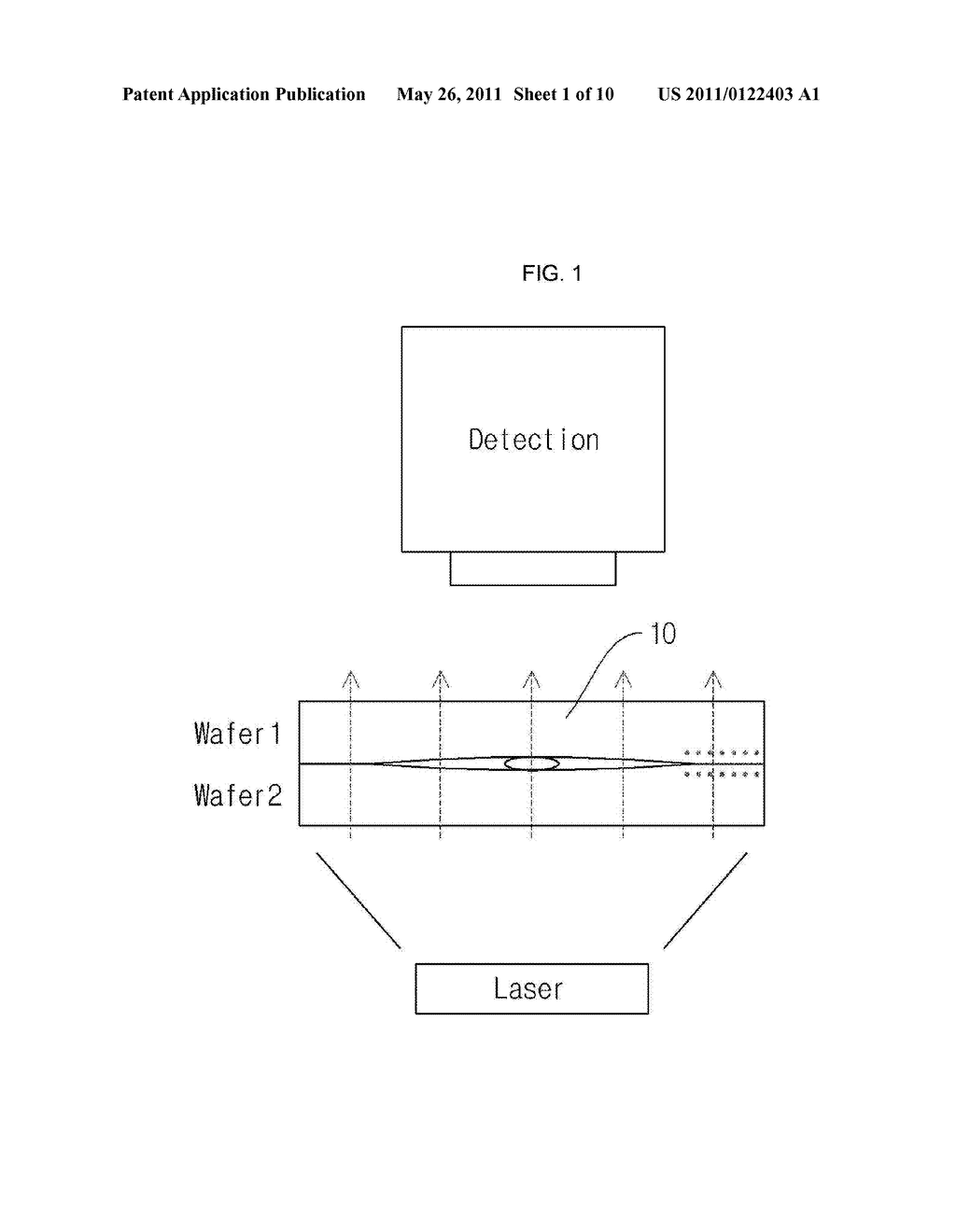 INSPECTION METHOD FOR BONDED WAFER USING LASER - diagram, schematic, and image 02