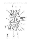 HEADLAMP WITH A CARRYING ELEMENT PIVOTING IN A FIRST DIRECTION AND A LIGHT UNIT PIVOTING IN A SECOND DIRECTION diagram and image